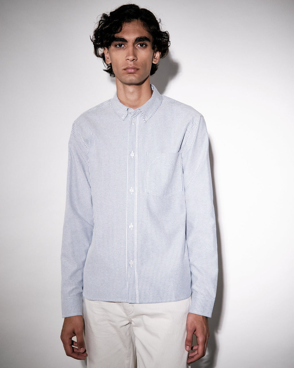 Alex Dark Navy/White Stripe