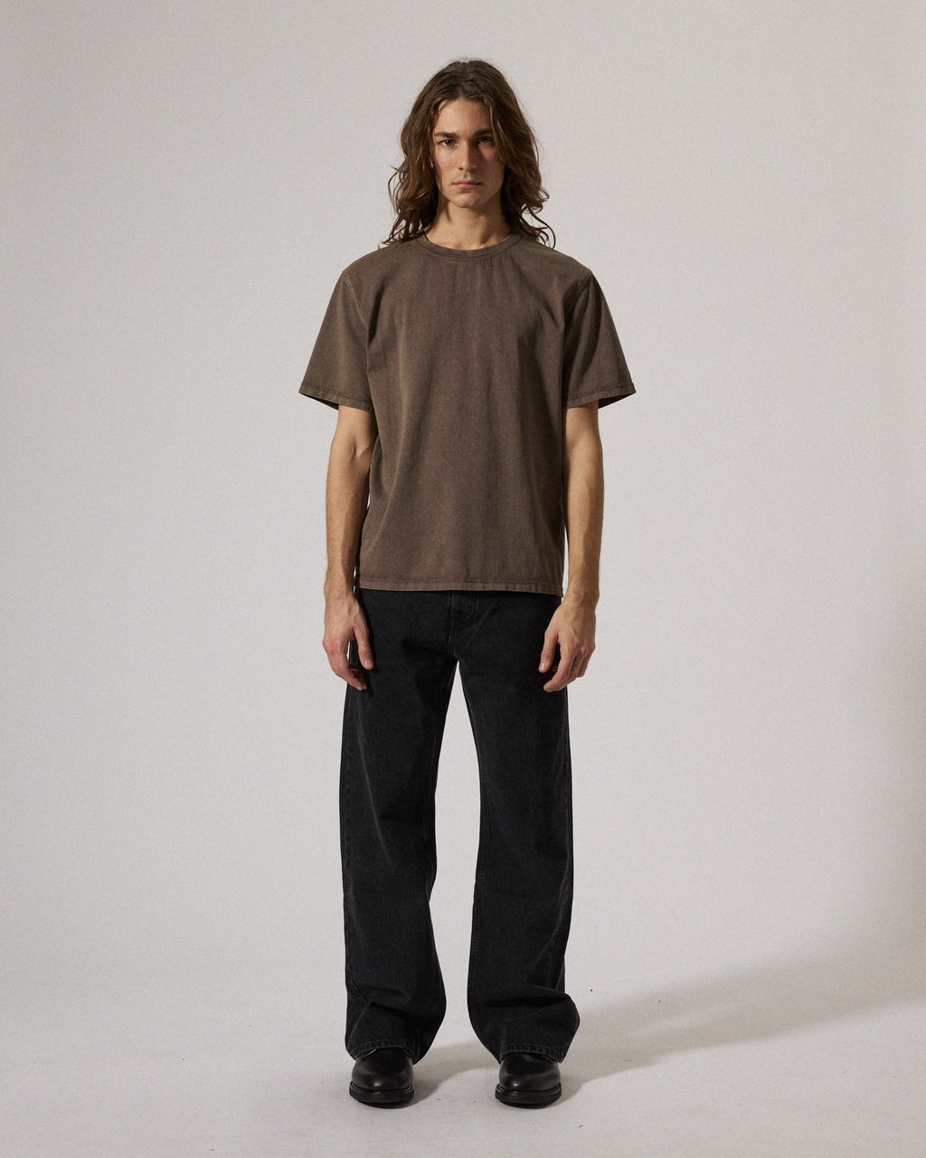 BT T-shirt Washed Brown