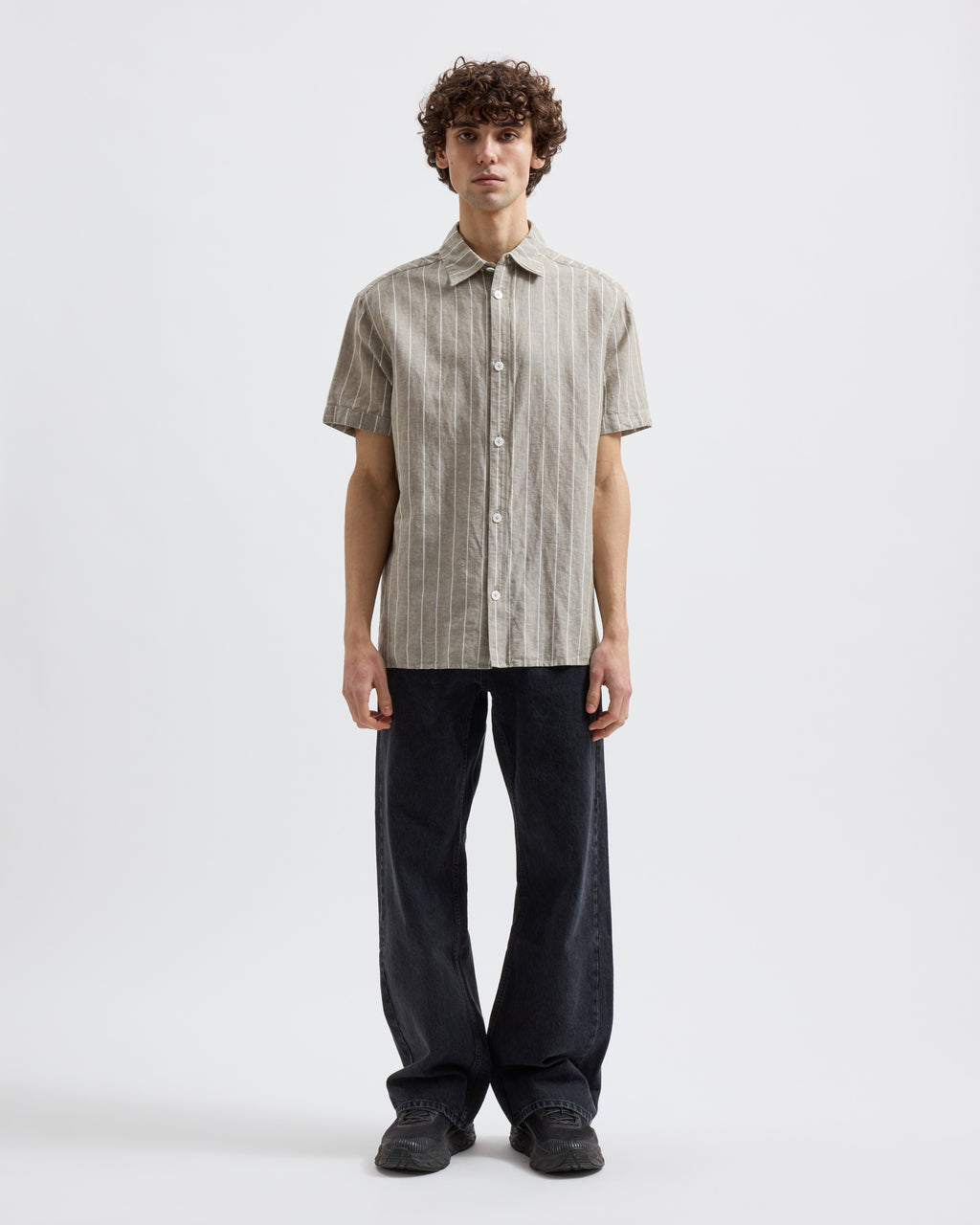 Callum – Light Moss Stripe