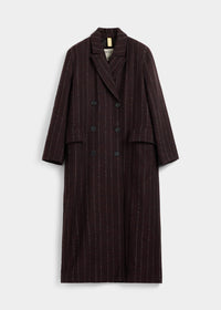 Olivia Burgundy Pinstripe