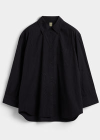 Rhona Black Glitch Stripe Over dye