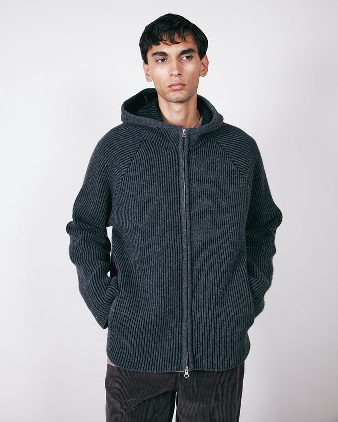 Seven Hoodie Black Melange