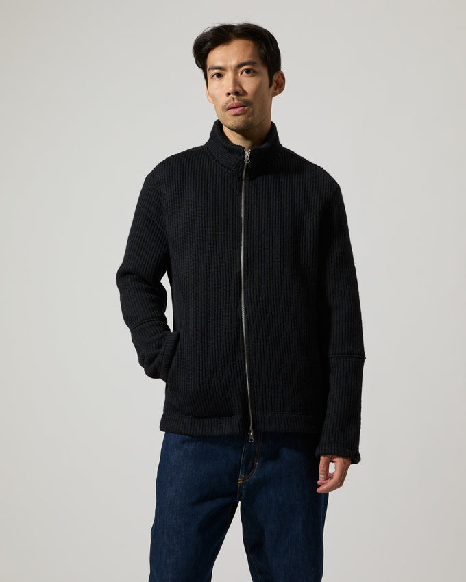 Seven Midnight Blue Wool